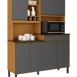 KIT COZINHA MERLOT 09 PORTAS 01 GAVETA 100% MDF larg. 1,72