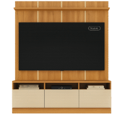 Painel Home Theater Mônaco Cinamomo/Off White