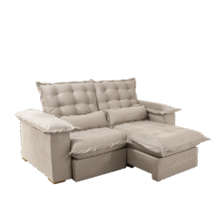 Sofá Retrátil Reclinável Maldivas 2.10m Bege