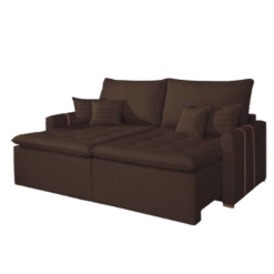 Sofá Chicago Retrátil 2 Lugares 1,80m Marrom