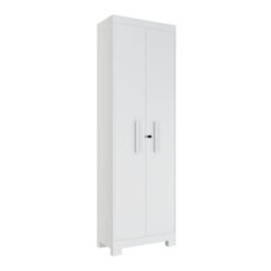 Armário Multiuso Íris 02 Portas com Chave Branco