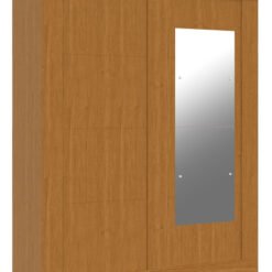 Roupeiro Helena 02 Portas Com Espelho 100% MDF Cinamomo